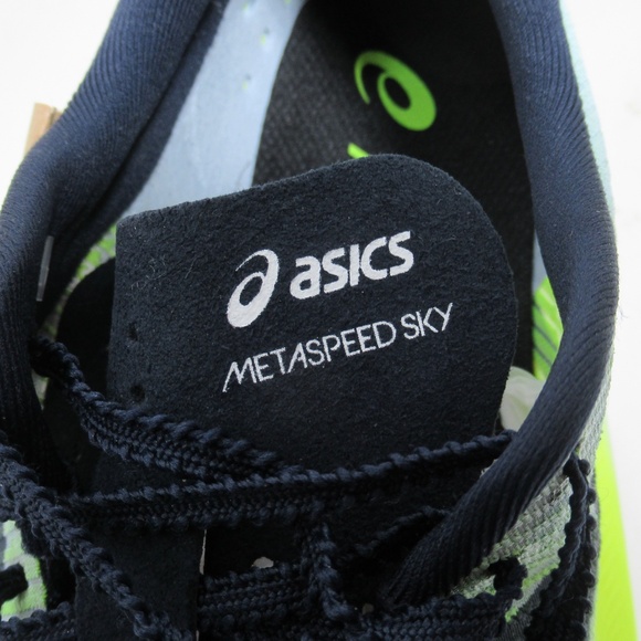 Asics MetaSpeed Sky Sneaker Hazard Green/Sky 1013A115 Size 6.5 US / 5 UK - Picture 12 of 12